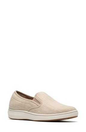 Clarks BreezeSky Zoe Slip-On Sneaker in Sand Canvas at Nordstrom Rack, Size 6.5