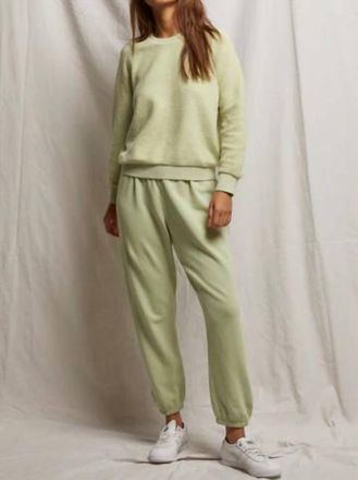 perfectwhitetee Johnny French Terry Pull-Out Sweatpants In Pistachio