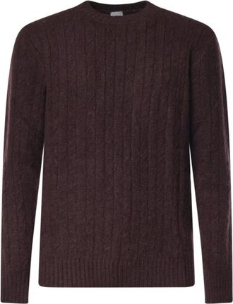 Eleventy Jersey de cuello redondo de cachemira - Knitwear - Hombre - Marr&oacute;n - 2XL