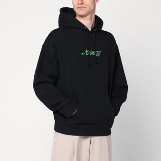 Awake NY Black cotton sweatshirt with logo