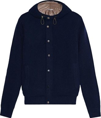 Ferrante Navy Gewatteerde Hoodievest - Heren - Vesten - Blauw - XL - Truien & Vesten