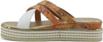 Alviero Martini 1A Classe Ciabatta Wedge - Dames - Sleehakken - Veelkleurig - 36 EU - Schoenen
