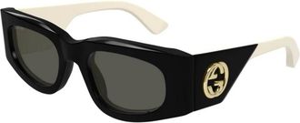 Gucci Authentieke Stijlvolle Zonnebril- Premium Kwaliteit! - unisex - Accessoires - Zwart - Maat: 51 MM