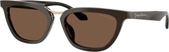 Giorgio Armani Sunglasses, unisex, Brown, Size: 54 MM 0Ar8253U