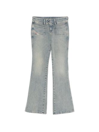 Diesel Blue Flared High Rise Jeans