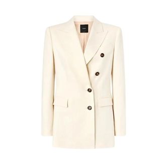 Pinko Amalfi Jacket - female - PINKO - Blazers - White - XS - Jackets