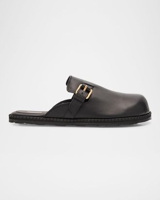 Moschino Men & apos;s Sabot Leather Mules
