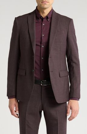 John Varvatos Micro Sport Coat in Burgundy at Nordstrom Rack, Size 38 Regular