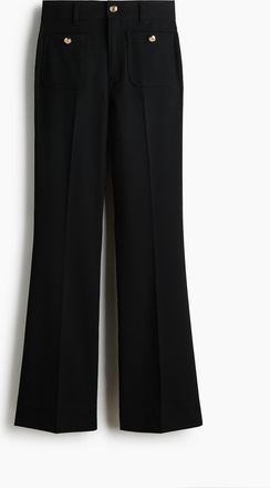 H&M Ausgestellte Twillhose - Schwarz