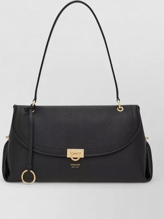 Ferragamo soft bag calf leather clutch bag