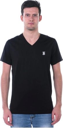 Burberry Marlet T-Shirt - Heren - T-shirts - Zwart - L - Katoen - Tops