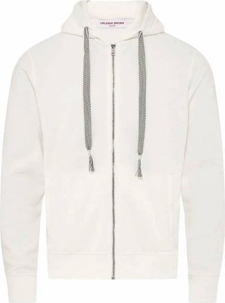 Orlebar Brown Mens Stark Full-Zip Hoodie In Sea Mist