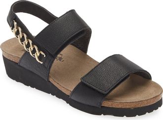 Naot Eliana Slingback Sandal in Soft Black Leather at Nordstrom, Size 11Us