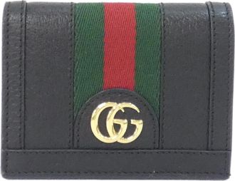 Gucci Ophidia Black Leather Wallet (Bi-Fold) (Pre-Owned)