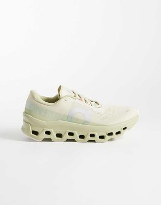 On Cloudmonster 1 sneakers da corsa giallo tenue-Neutro
