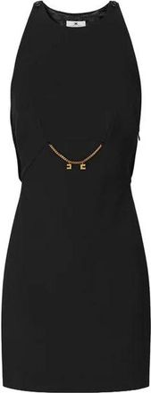 Elisabetta Franchi Double Crepe And Georgette Dress