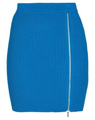 8 by YOOX VISCOSE BLEND MINI SKIRT WITH ZIP DETAIL