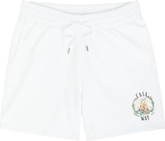 Casablanca Casablanca Casa Way Printed Cotton Shorts - White - XL
