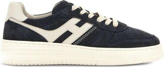 Hogan Navy Blue Logo Sneakers