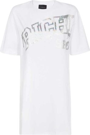 John Richmond Uwp 22070Ts Jurk - Dames - Casual kleedjes - Wit - 2XS - Katoen - Kleedjes