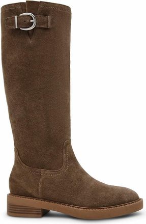 Steve Madden Platte leren laarzen van su&egrave;de La Rue