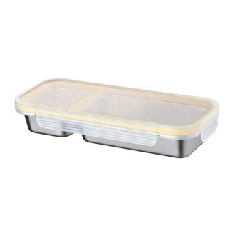 OEM Recipiente Para Alimentos De Acero Inoxidable Con Compartimentos - Amarillo 2