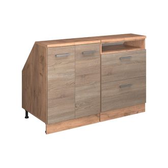 Vicco Conjunto De Armarios Para Techo Inclinado Rion, Sonoma, 120 Cm Lote De 2 Carcasas De Armario 60 Cm De Profundidad, Vicco