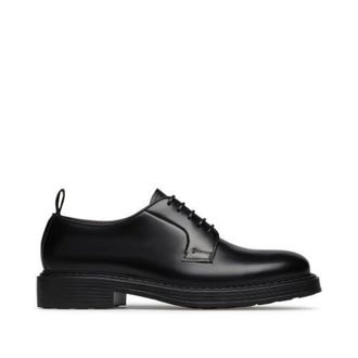 Fabi Schoenen, Heren, Zwart, 44 EU, Leer, Derby in vitello