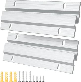 OEM 2 Pares De Barras De Montaje En Forma De Z Para Espejos Pesados, Colgador De Cuadros De Aleaci&oacute;n De Aluminio De 15 Cm Con Tornillos Para Marcos Pesado