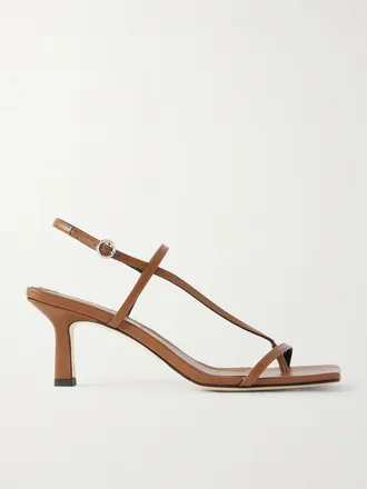 Aeyde Sandali Slingback In Pelle Elise - Marrone