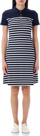 Ralph Lauren Navy Blue Striped Mini Dress
