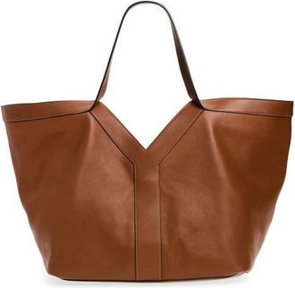 Saint Laurent Y Leather Tote in Brick at Nordstrom