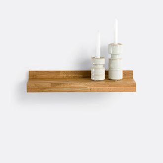 La Redoute Interieurs Wandplank, massief eiken, lengte 60 cm, Hiba