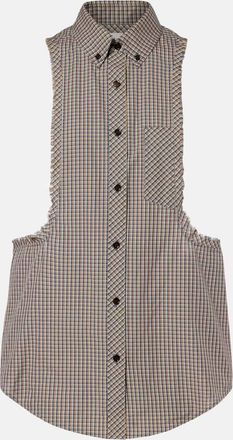 Versace Checked cotton shirt