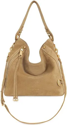 Rebecca Minkoff Mab Suede Hobo Bag in Sesame at Nordstrom