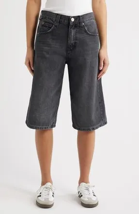 BDG Logan Denim Bermuda Shorts in Washed Black at Nordstrom Rack, Size 25 X 32