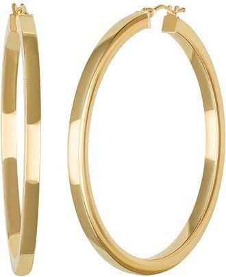 Bony Levy 14K Gold Large Tube Hoop Earrings in 14K Yellow Gold at Nordstrom