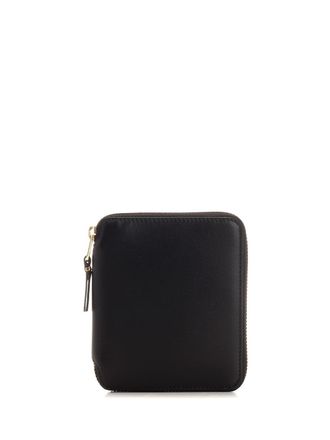 Comme Des Garçons Black Zipped Wallet Wallets White