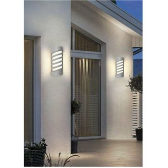 Trade Shop Trade Shop Traesio - Trade Shop - Applique Led A Parete 12 W Per Esterno Luce 3000k 6500k 4000k Grigio Ip65 Es56
