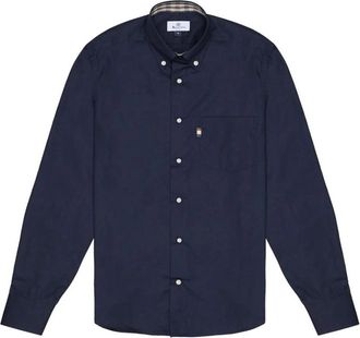 Aquascutum Casual Shirt - Heren - Casual Overhemden - Blauw - M - Katoen - Overhemden