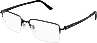 Cartier Glasses, male, Black, Size: 56 MM Ct0554O 004 Optical Frame