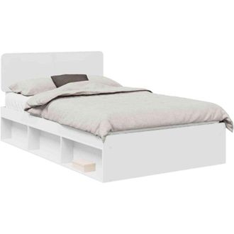 vidaXL Estructura De Cama 135 X 190 Cm Madera De Pino Macizo Vidaxl