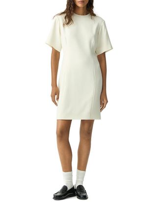 Theory Crepe Boxy Sleeve Dress