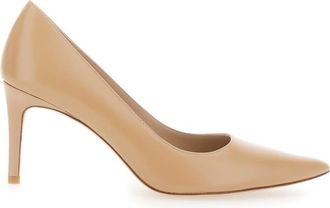 Stuart Weitzman Beige Leather Power Pumps