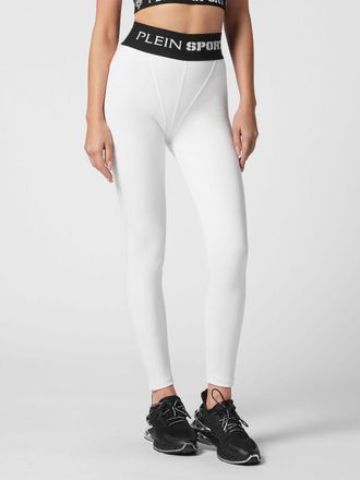 Plein Sport Leggings skinny a vita alta in tessuto tecnico stretch