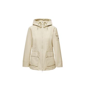 Moncler Leandro Hooded Parka Beige Size 0