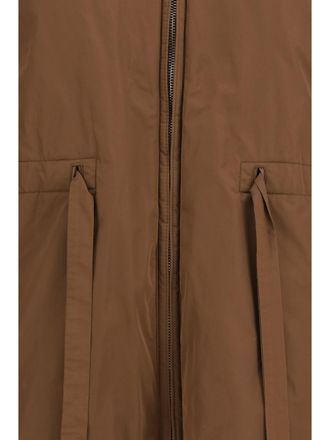 Max Mara Womens Parka Reversible Padded Dark Honey Outer: Polyester Puffer Jackets