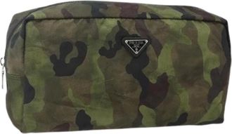 Prada Pre-owned Bags, female, Multicolor, Size: ONE SIZE Pre-owned Nylon Pouch