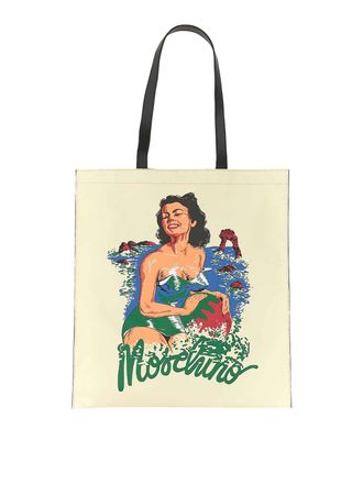 Moschino Hawaiian Print Tote Bag