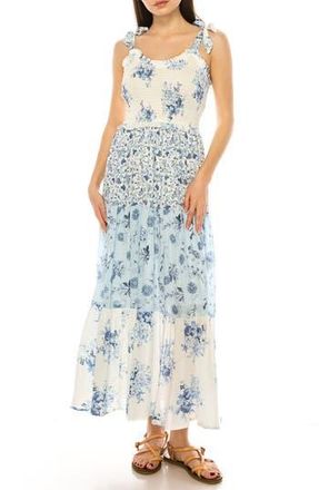 A Collective Story Mixed Floral Print Sundress in Bright White at Nordstrom Rack, Size X-Large